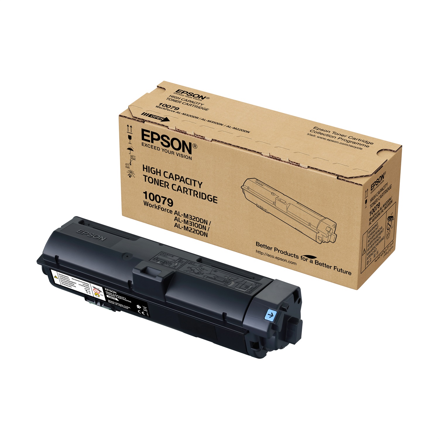 Epson High Capacity Toner Cartridge Black C13S110079 - Nero, 6100 Pagine, Compatibile con WorkForce AL-M310DN/AL-M310DTN/AL-M320DN/AL-M320DTN