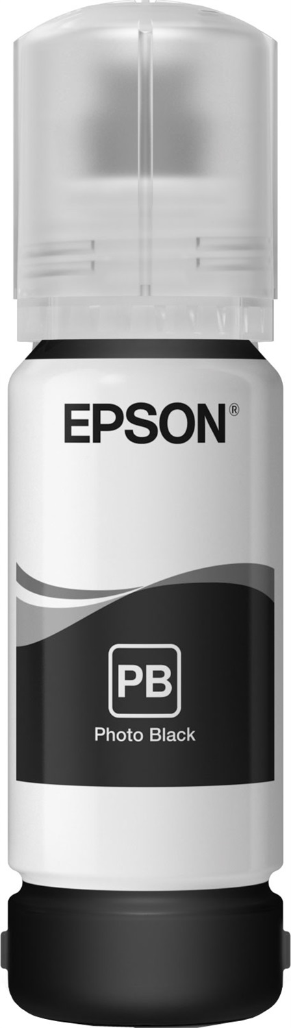 Epson 106 EcoTank Photo Black Ink Bottle - C13T00R140, 70 ml, Inchiostro a base di pigmento, Fino a 5000 pagine, Compatibile con ET-7700 e ET-7750