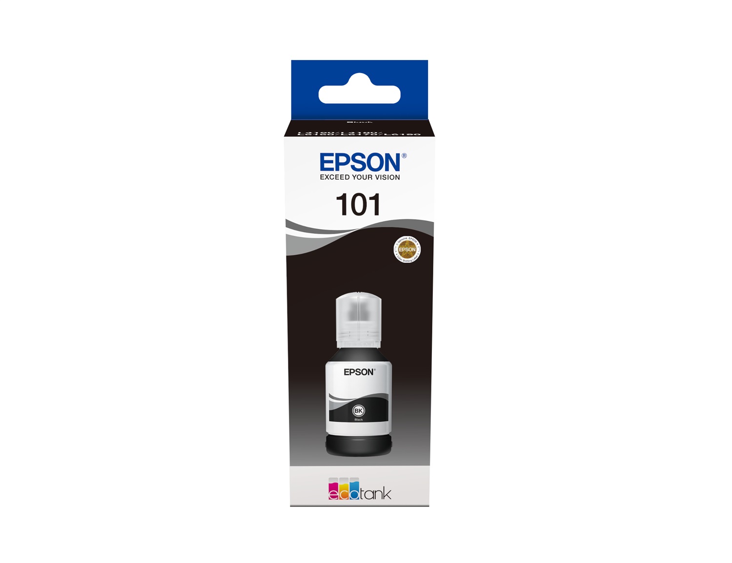 Epson 101 EcoTank Black Cartuccia d'Inchiostro Originale Nero 127 ml - Compatibile con EcoTank L6170/L4160/L4150/L6190/L6160