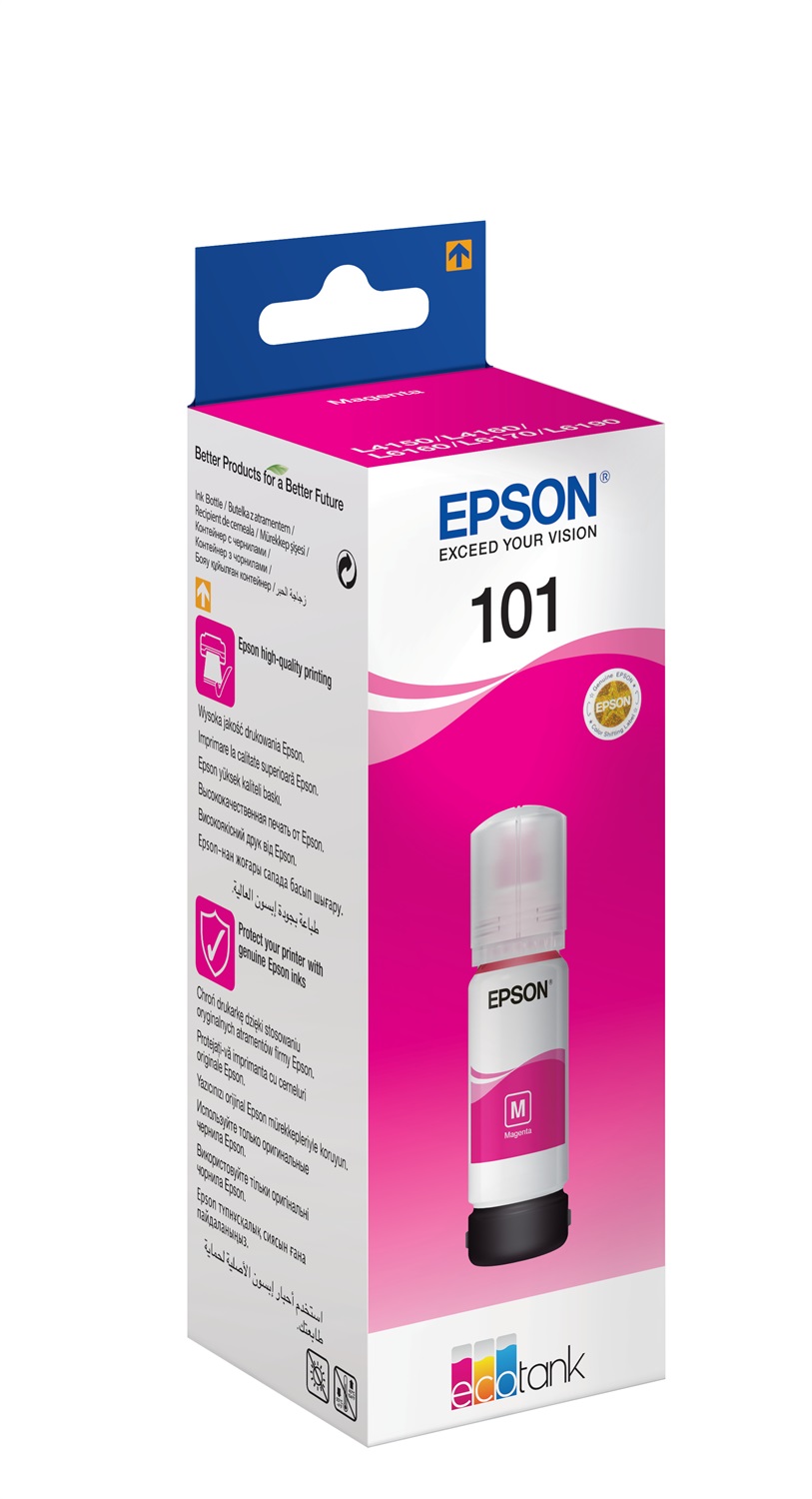 Epson C13T03V34A Cartuccia d'Inchiostro Magenta 70ml - Originale a Base di Pigmento per EcoTank