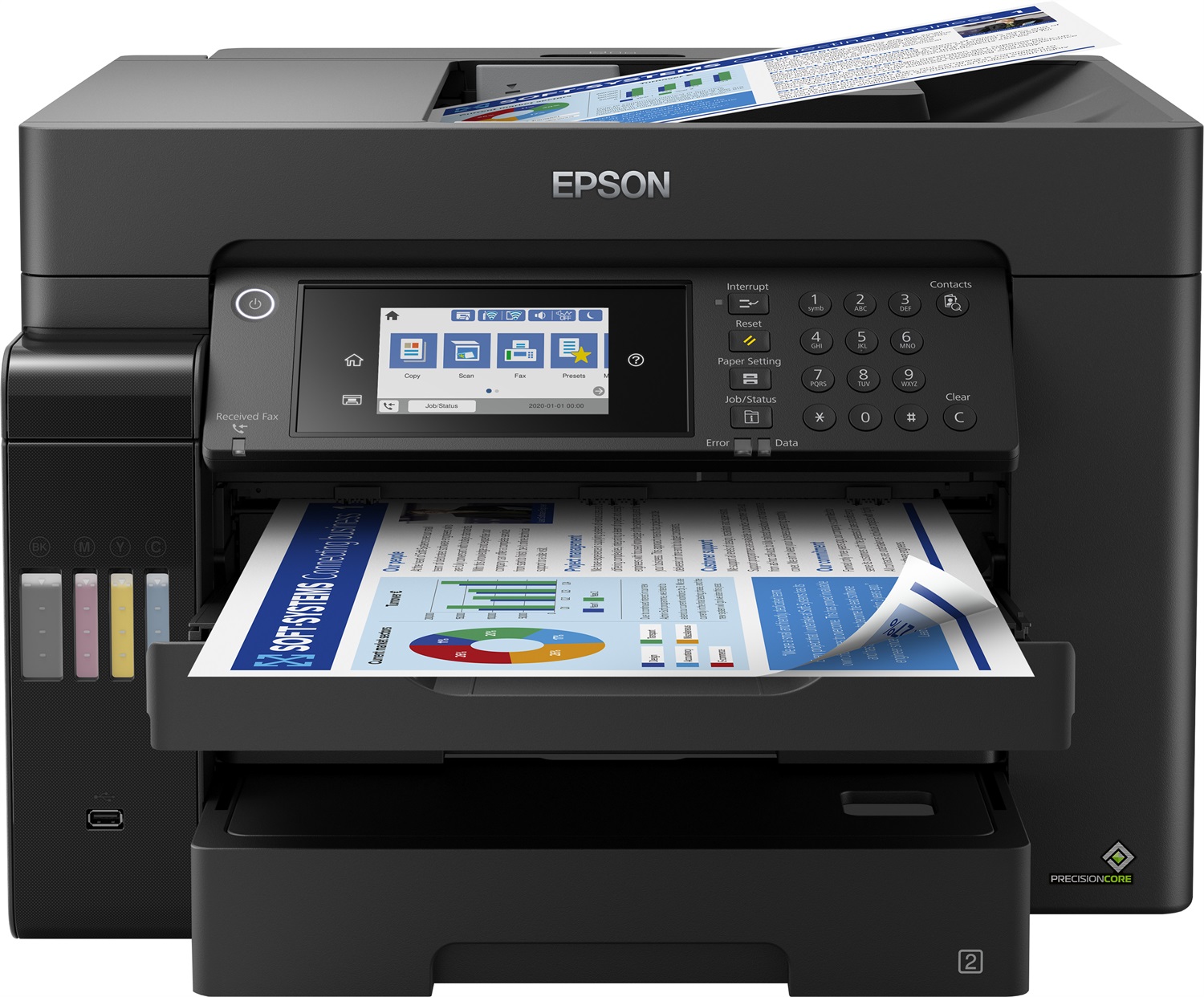 Epson EcoTank L15160 Stampante Inkjet A3 4800 x 1200 DPI 32 ppm Wi-Fi con Vassoi da 250 Fogli