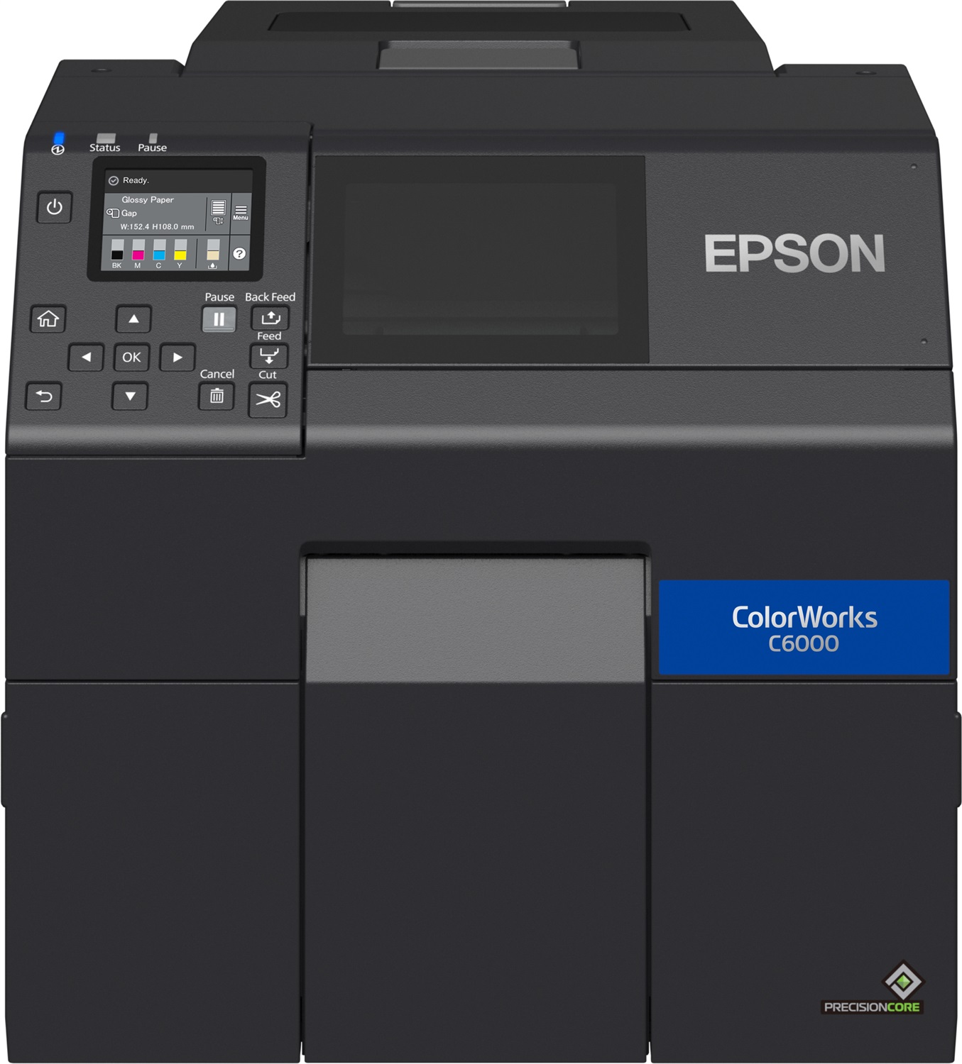 Epson ColorWorks CW-C6000Ae - Stampante Etichette a Colori 4 Pollici con Taglierina Automatica, Risoluzione 1200 x 1200 DPI, Velocità 119 mm/s, USB ed Ethernet