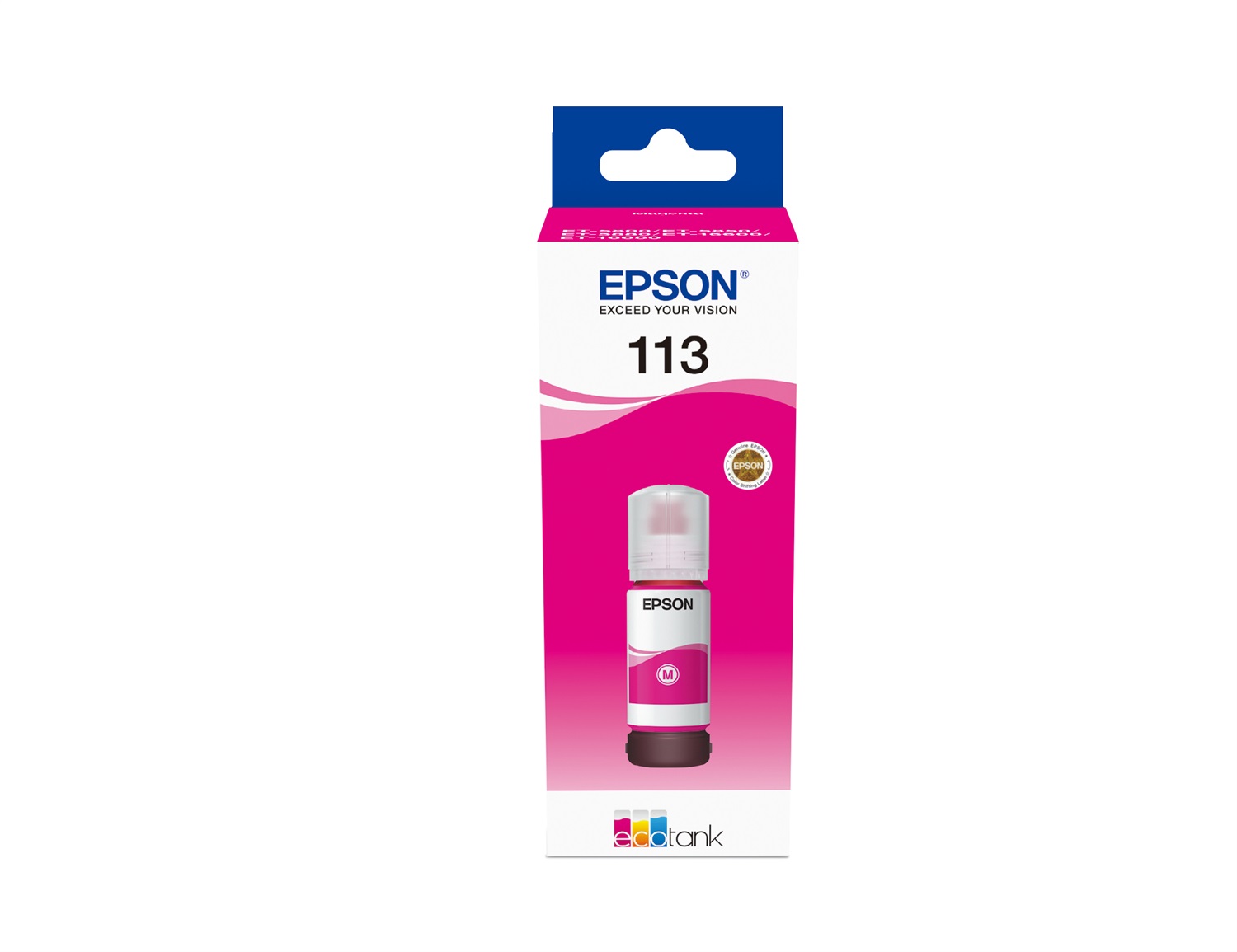 Epson C13T06B340 EcoTank 113 Flacone d'Inchiostro Magenta Pigmentato - 70 ml, 6000 Pagine