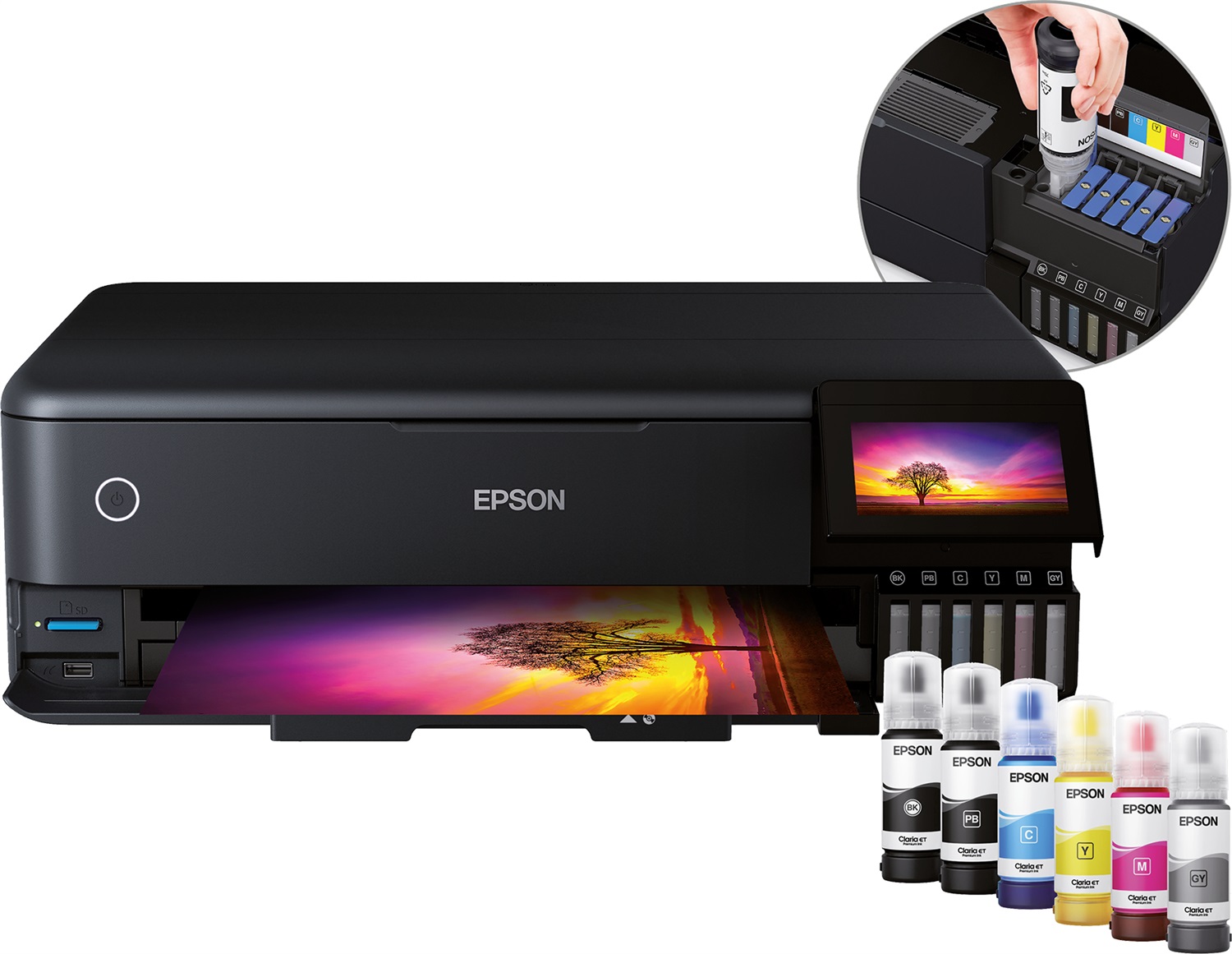 Epson EcoTank ET-8550 Stampante Multifunzione A3 Wireless a 6 Colori con Scanner e Touchscreen