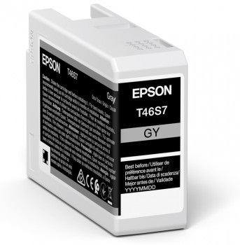 Epson Cartuccia d'Inchiostro Originale Grigio C13T46S700 UltraChrome Pro 25 ml - Compatibile con SureColor SC-P700