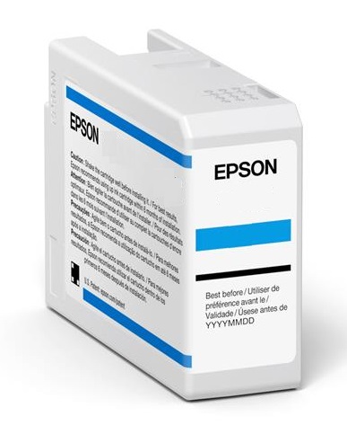 Epson T47A2 Cartuccia d'Inchiostro Ciano Originale C13T47A200 - 50ml, Inchiostro a Base di Pigmento
