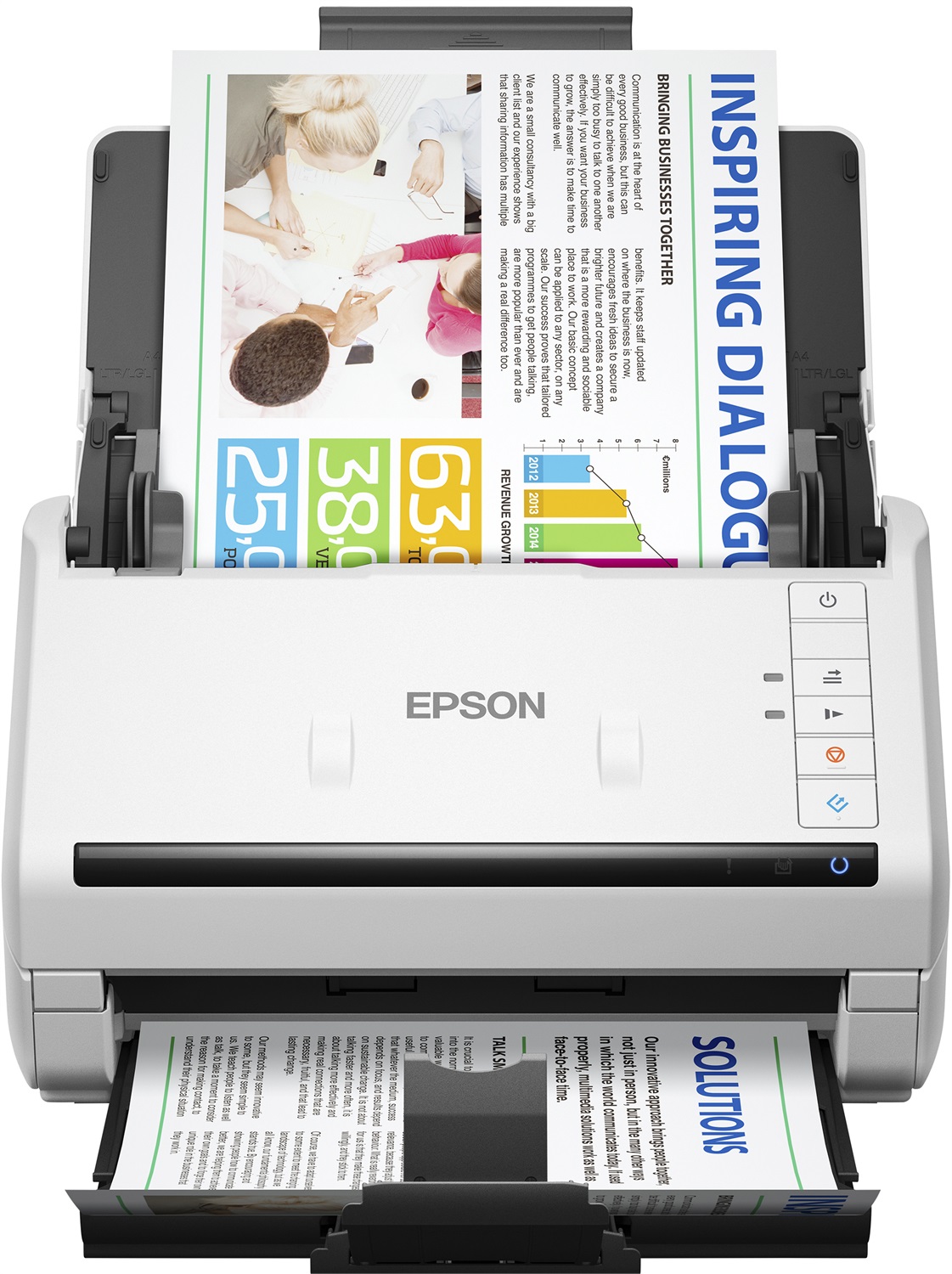 Epson WorkForce DS-770II - Scanner A4 Duplex 600 x 600 DPI, 45 ppm, USB 3.0, ADF, Modalità Slow
