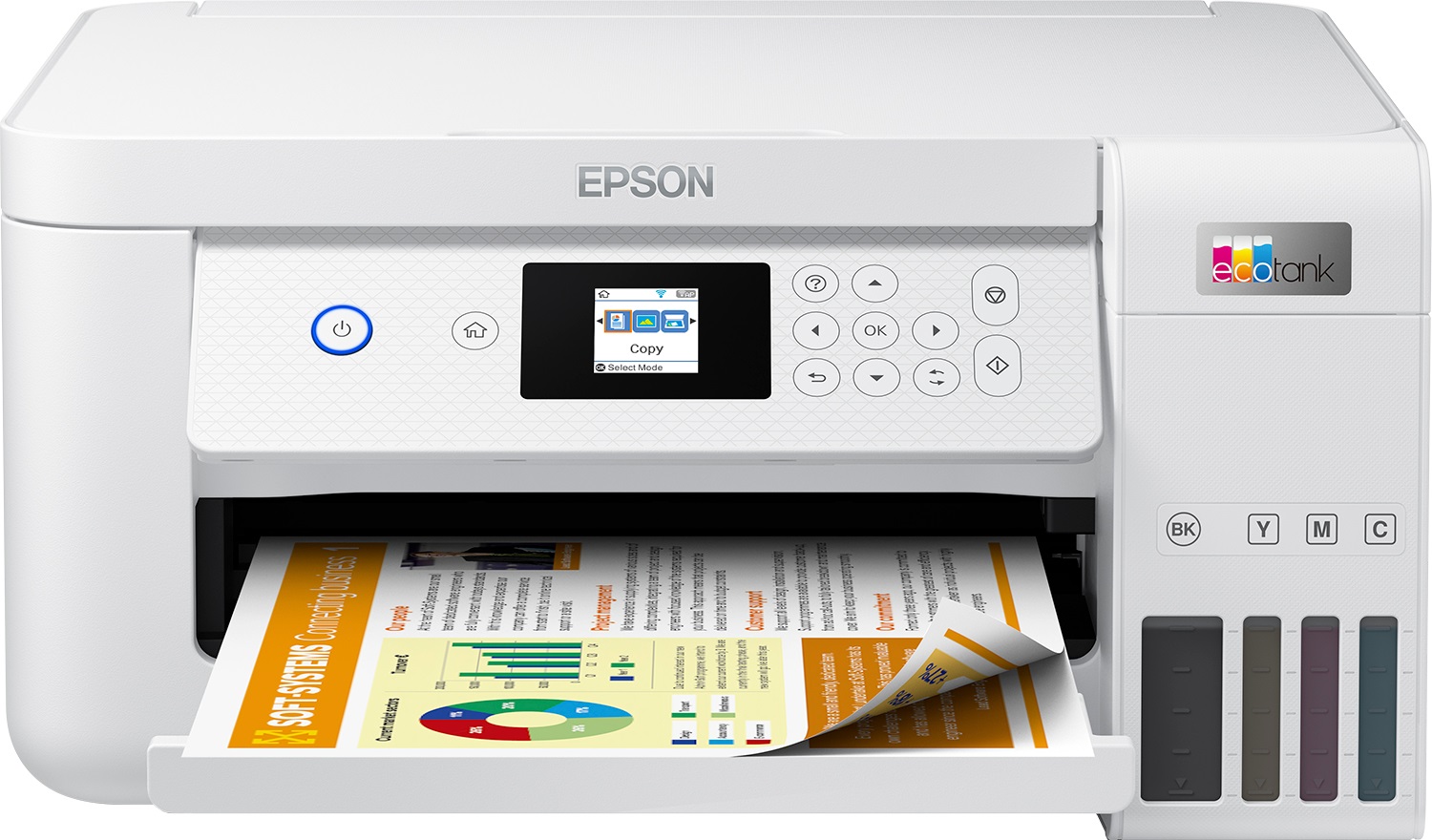 Epson EcoTank ET-2856 - Multifunzione Ad Inchiostro A Colori, 5760 x 1440 DPI, 15 ppm, Wi-Fi