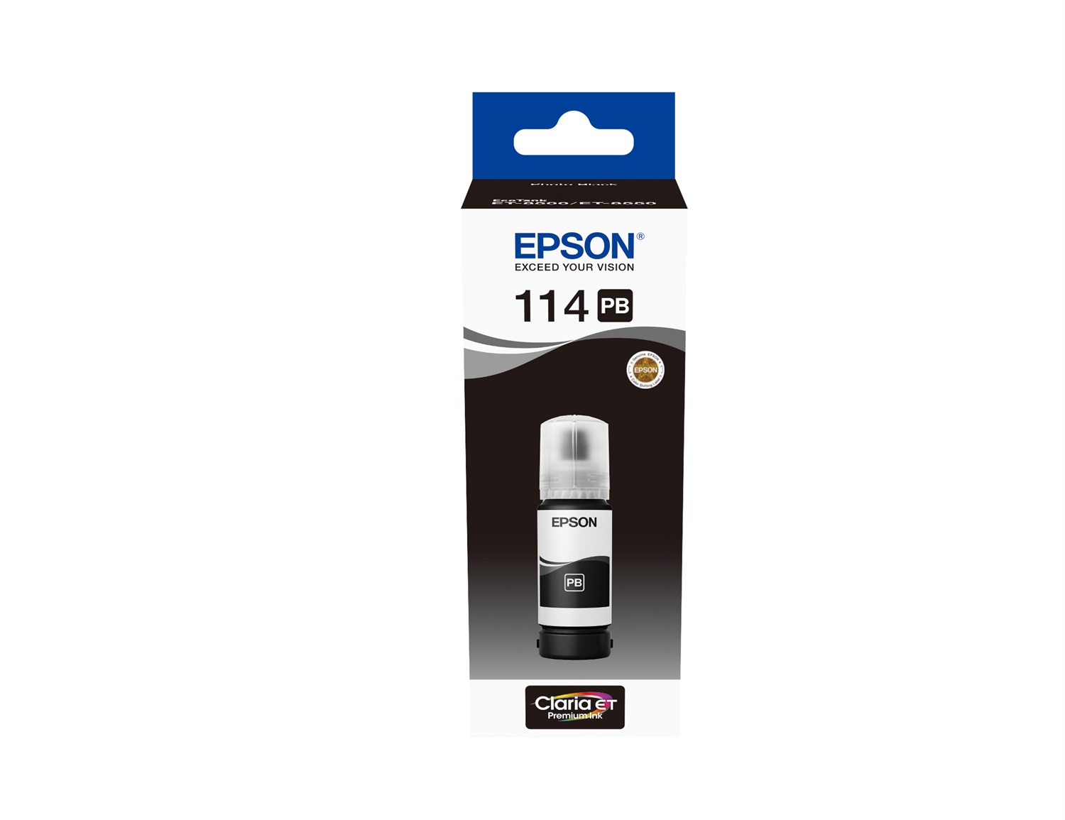 Epson 114 Flacone di Inchiostro Nero Foto Originale - 70 ml per EcoTank ET-8500 e ET-8550