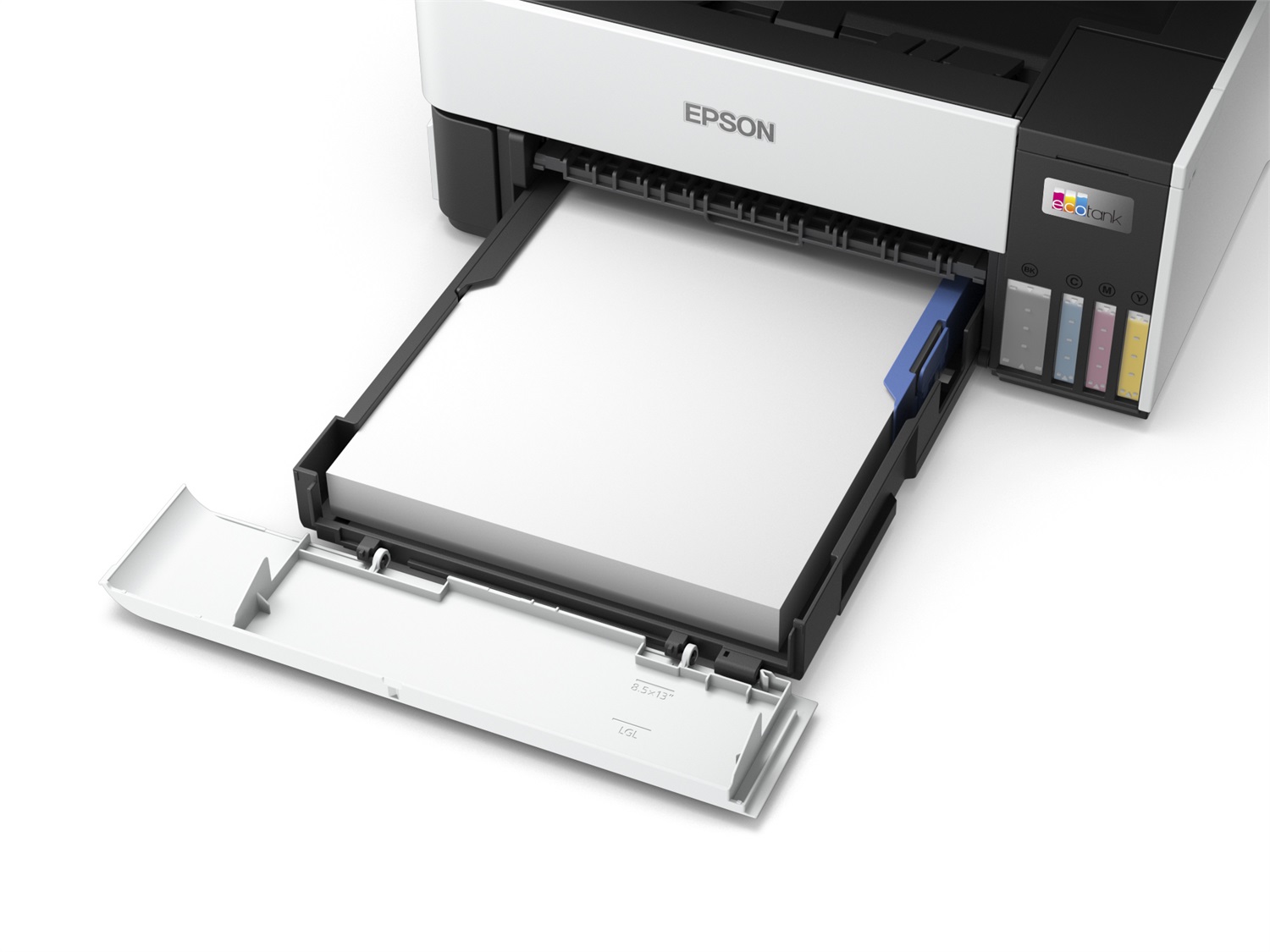 Epson EcoTank ET-5150 - Stampante Multifunzione A4, Stampa, Copia, Scansione, Wi-Fi, USB, 4800 x 1200 DPI, 37 ppm, Fronte/Retro Automatico, Display LCD 6,1 cm, ADF