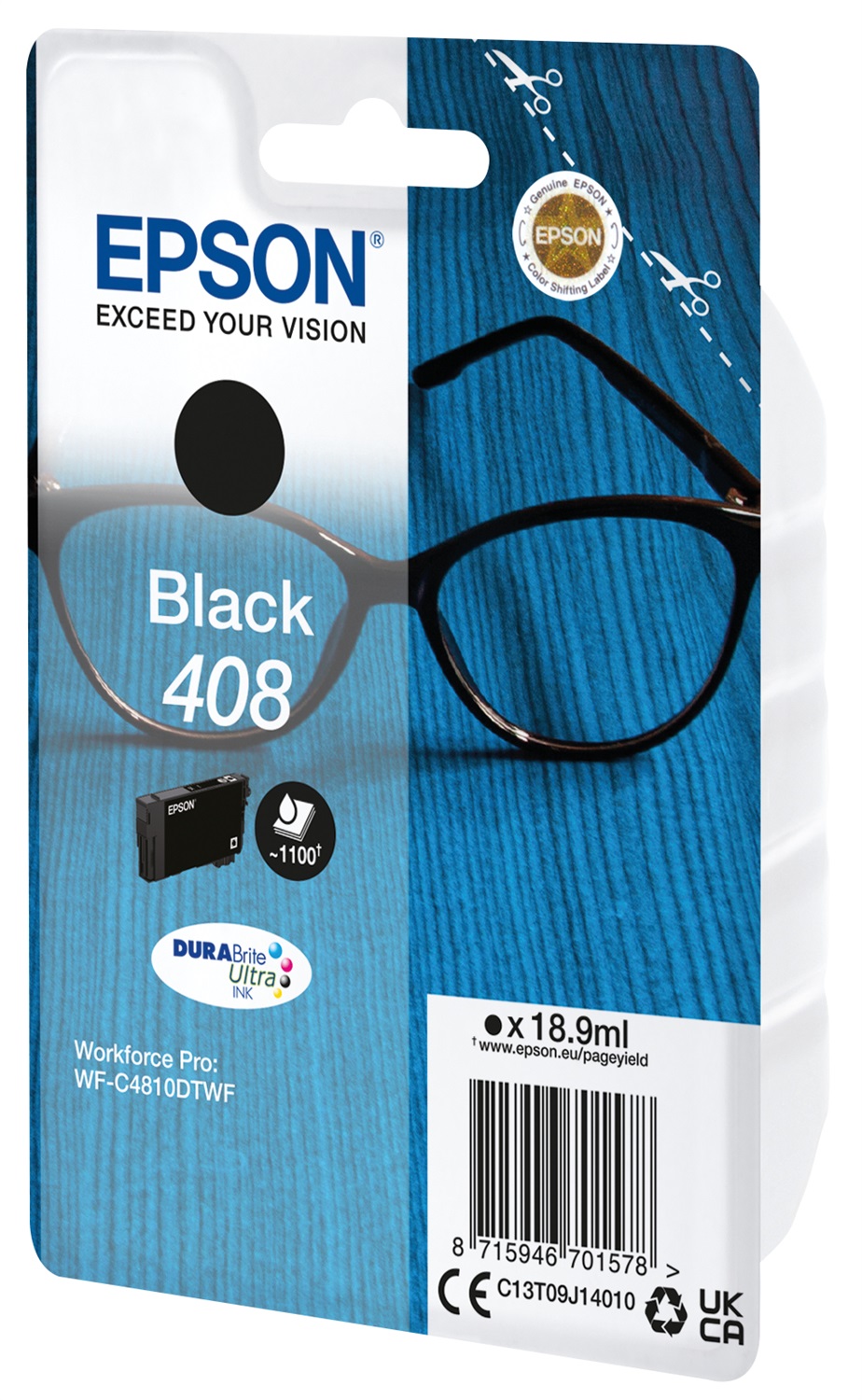 Epson C13T09J14010 Cartuccia Singlepack Nero DURABrite Ultra Ink - 18,9 ml, ~1100 pagine