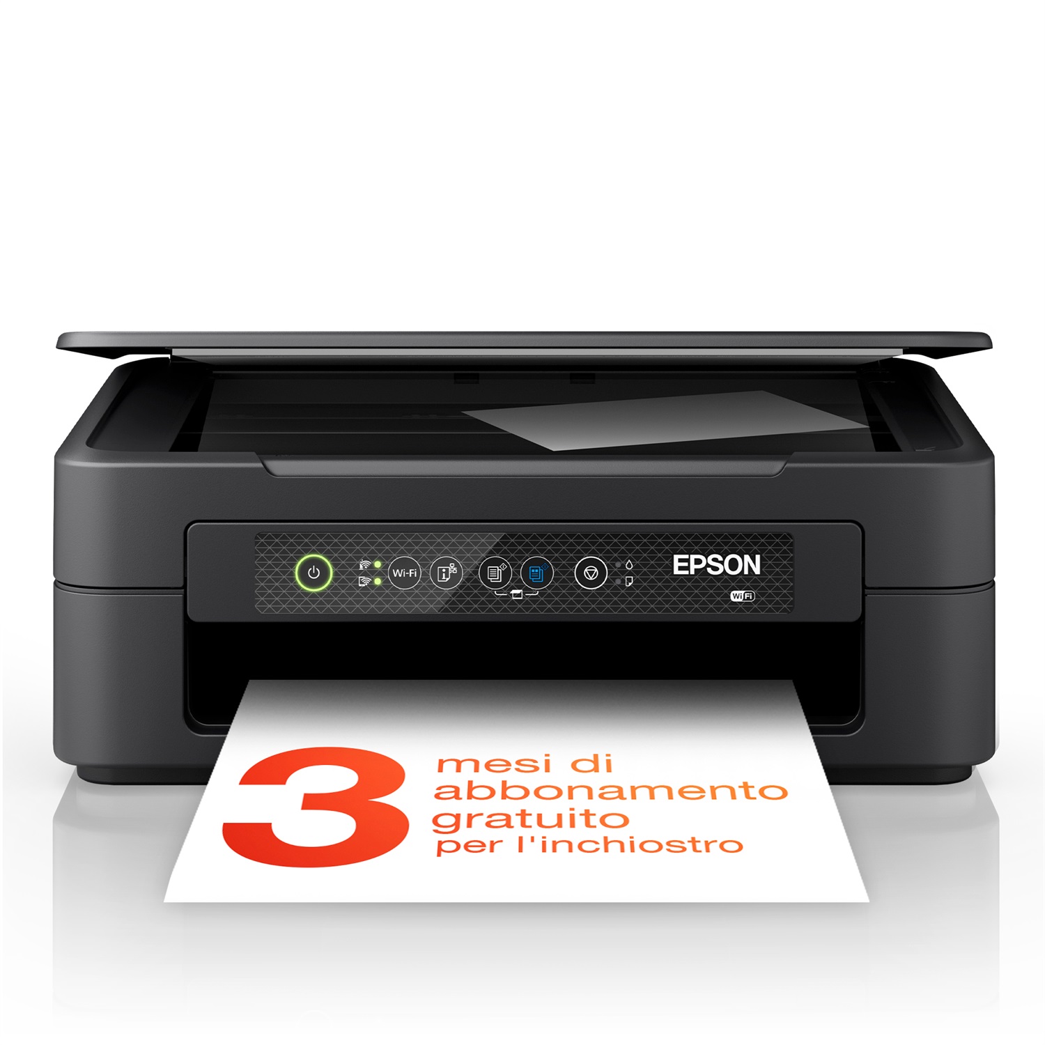 Epson Expression Home XP-2200 - Stampante multifunzione A4 getto d'inchiostro 3in1, scanner, fotocopiatrice, Wi-Fi Direct, risoluzione 5760x1440 DPI, velocità di stampa fino a 27 ppm, cartucce separate, 3 mesi di inchiostro incluso