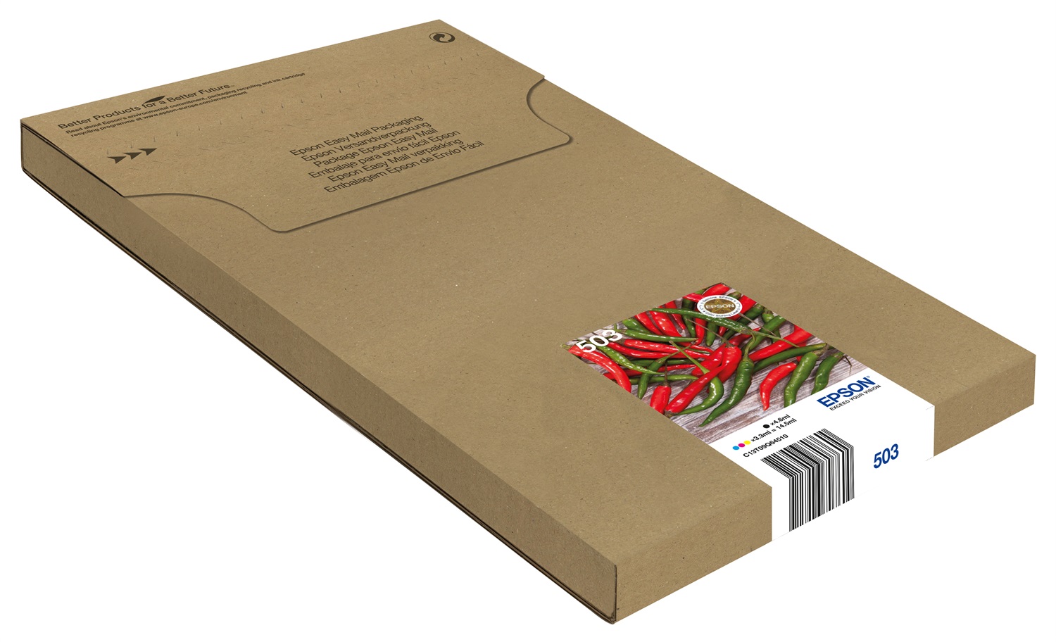 Epson 503 EasyMail Cartuccia d'Inchiostro Multipack 4pz - Resa Standard Nero, Ciano, Magenta, Giallo