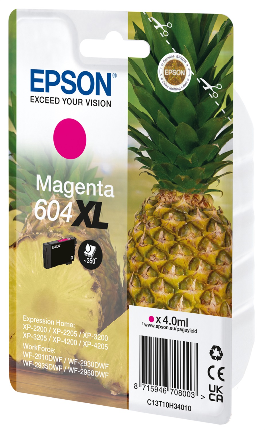 Epson 604XL Cartuccia d'Inchiostro Originale Resa Elevata (XL) Magenta - 2,4 ml, 1 pz
