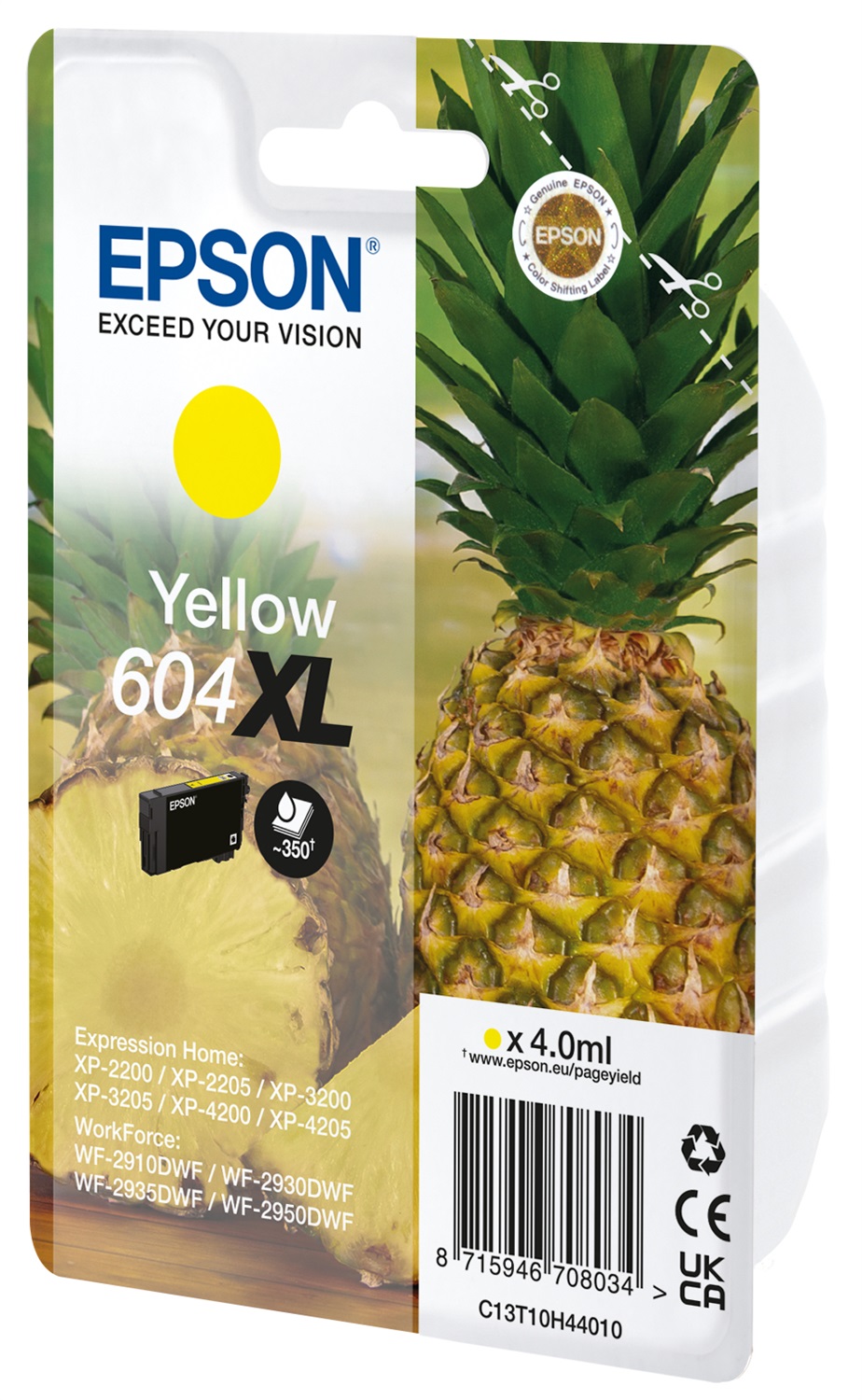 Epson 604XL Cartuccia d'Inchiostro Originale Giallo 4 ml - Confezione Singola