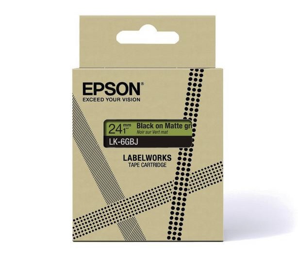 Epson C53S672078 Cartuccia a Nastro per Etichettatura Nero e Blu, Larghezza 1,2 cm, Compatibile con LW-C610 e LW-C410