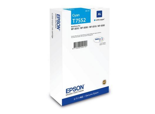 Epson Cartuccia d'inchiostro Ciano C13T75524N Originale Resa Elevata (XL) 39 ml - 4000 Pagine