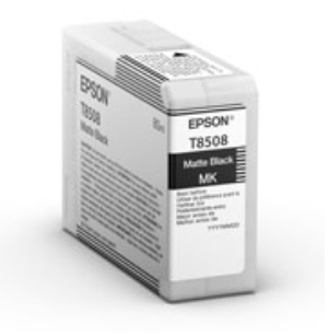 Epson C13T85080N T8508 Cartuccia d'inchiostro Nero Matte 80 ml - Originale, Confezione singola