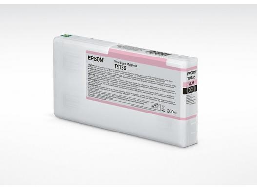 Epson C13T91360N Cartuccia d'inchiostro Originale Magenta Chiaro Vivido 200ml - Compatibile con SureColor SC-P5000
