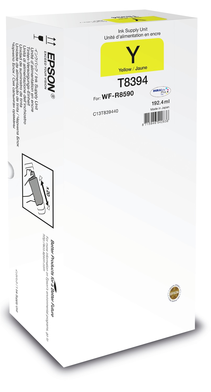 Epson C13T83944N Cartuccia d'Inchiostro Originale Giallo XL - Resa Elevata fino a 20000 Pagine, Confezione Singola