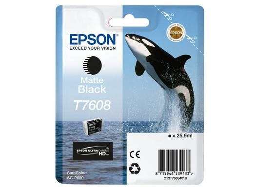 Epson Cartuccia d'inchiostro originale C13T76084N10 - Nero Opaco, 25,9 ml, Confezione singola