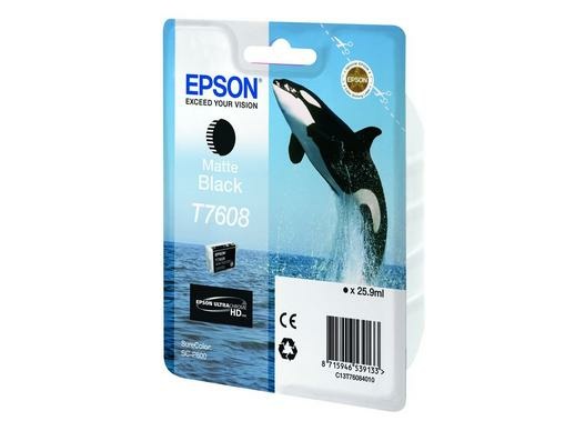 Epson Cartuccia d'inchiostro originale C13T76084N10 - Nero Opaco, 25,9 ml, Confezione singola