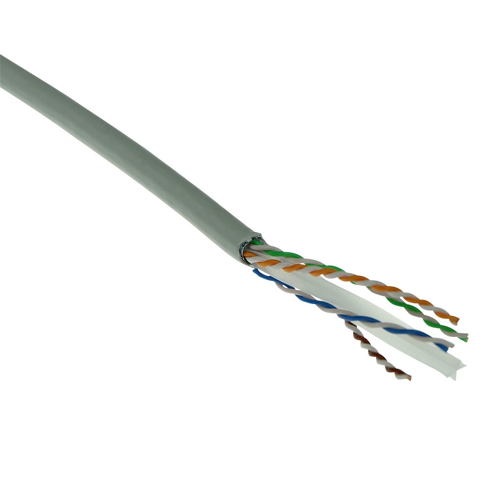 ACT FS6005 Cavo di Rete Grigio 500 m Cat6 F/UTP (FTP) PVC 24 AWG Euroclass ECA