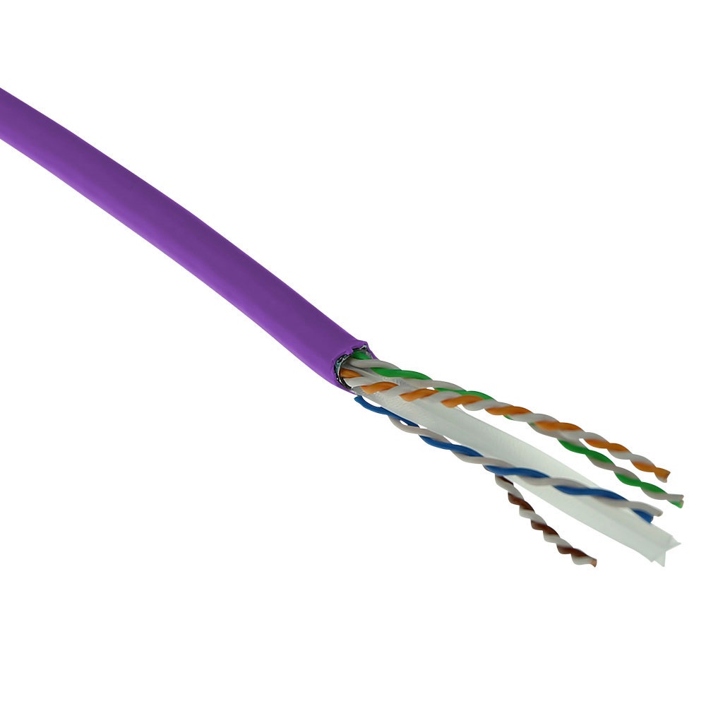 ACT FS6015 Cavo di Rete Viola 500 m Cat6 F/UTP (FTP) Solid LSZH 24AWG