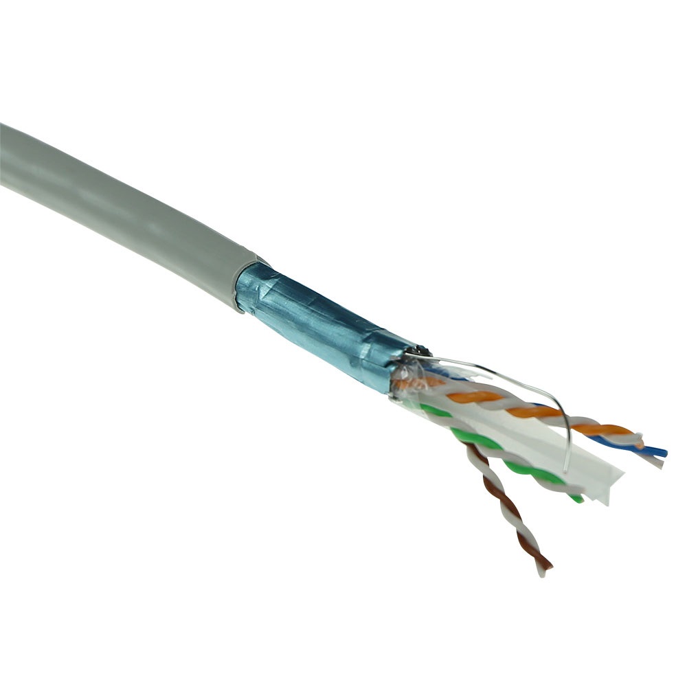 ACT FS6103 Cavo di Rete Grigio 305 m Cat6a F/UTP (FTP) - PVC, Classe CPR Euroclass ECA, 24 AWG