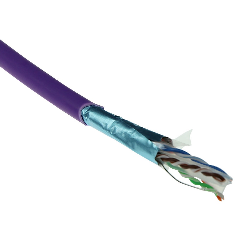ACT FS6115 Cavo di Rete Viola 500 m Cat6 F/UTP (FTP)