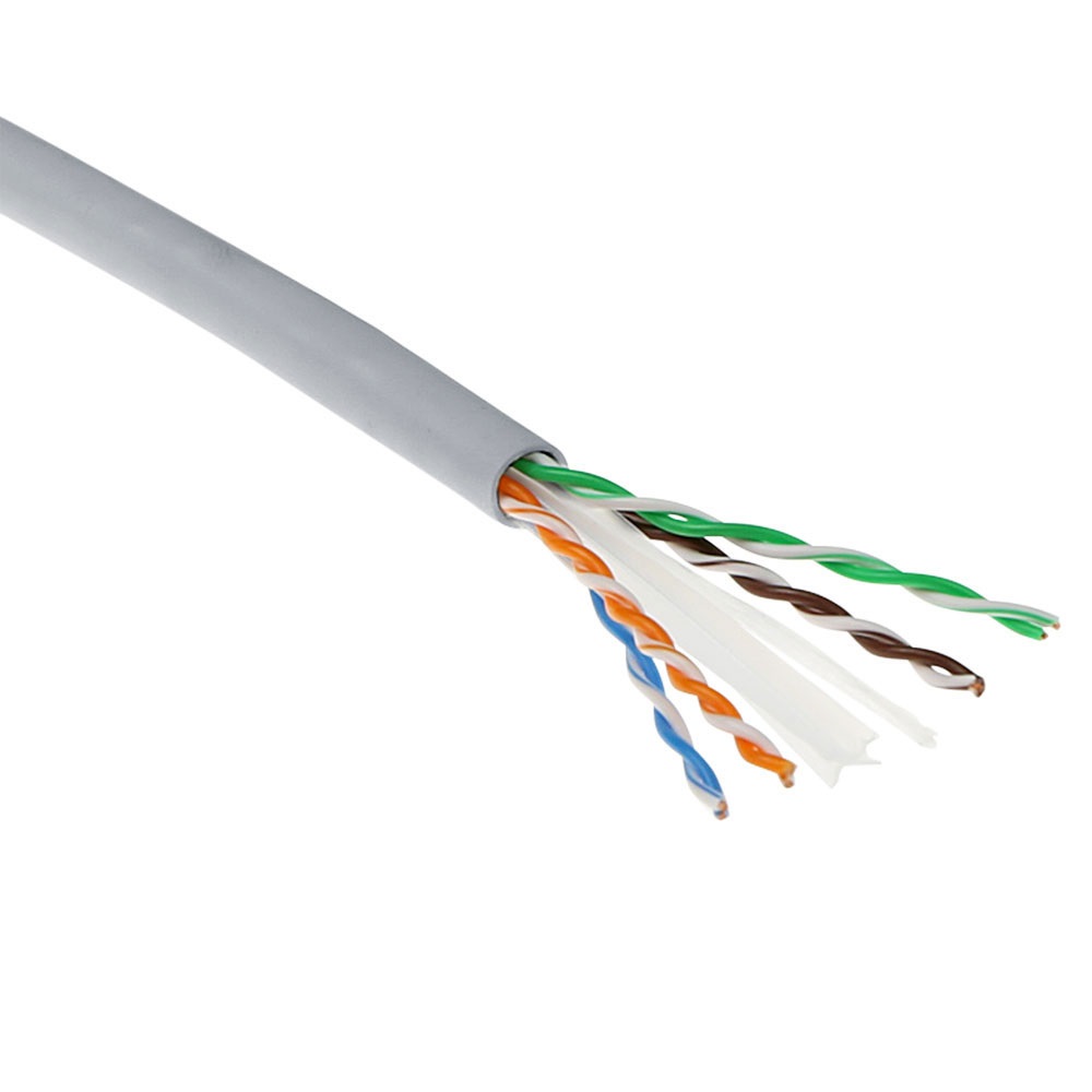 ACT XS6002 Cavo di Rete Grigio 500 m Cat6 U/UTP (UTP) - PVC, AWG 24, CPR B2CA