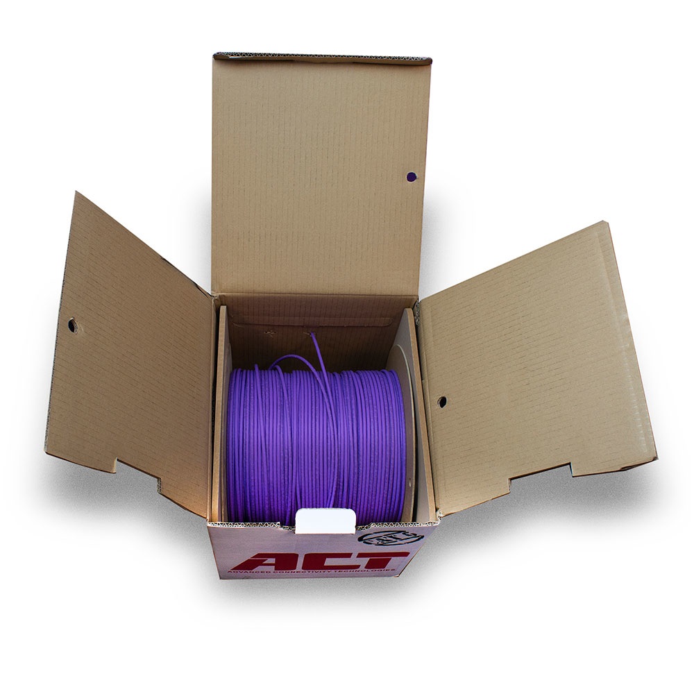 ACT XS6003 Cavo di Rete Cat6 U/UTP Viola 305 m