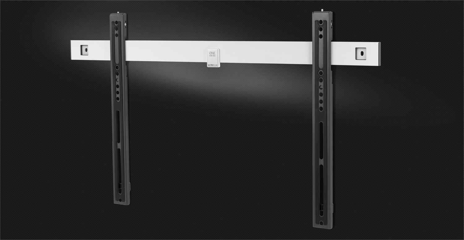 One For All WM6611 Supporto da Parete per TV - Montaggio Fisso, 32-84 pollici, Massimo Peso 80kg, Colore Nero, Distanza dal Muro 13mm