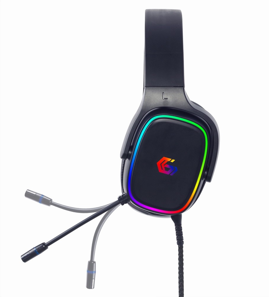 Gembird GHS-SANPO-S300 Cuffie da Gioco Cablato USB 7.1 Surround con Retroilluminazione RGB e Microfono Flessibile
