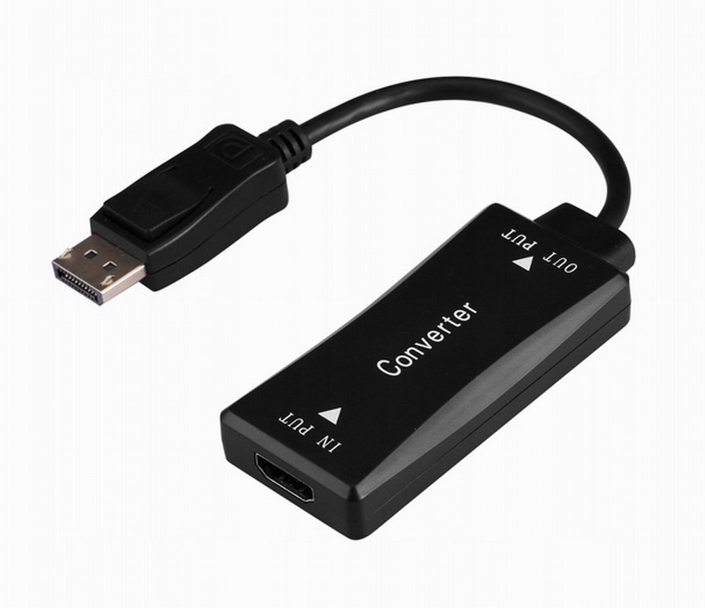 Gembird A-HDMIF30-DPM-01 Cavo e Adattatore Video 0,15 m HDMI tipo A (Standard) a DisplayPort Maschio, 4K 30Hz, Nero