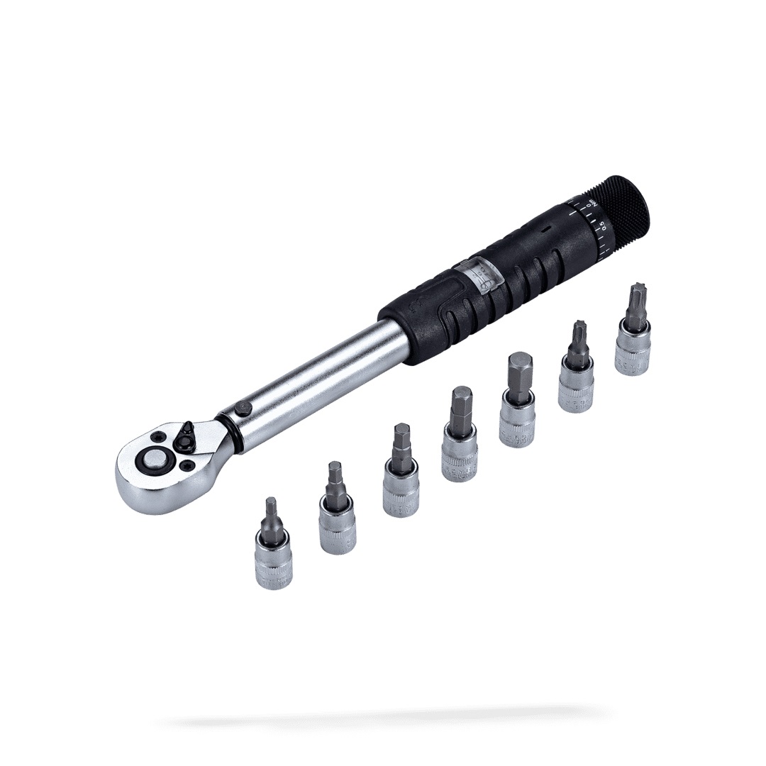 BBB Cycling TorqueSet - Attrezzo per biciclette con coppia regolabile 2-14 Nm e meccanismo a clic
