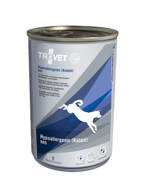 TROVET Hypoallergenic Coniglio, Riso Adulto 400 g