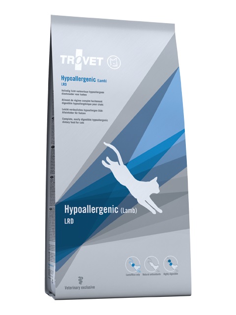 TROVET Hypoallergenic Agnello & Riso LRD 500g - Cibo Secco Completo per Gatti Adulti, Ideale per Allergie e Profilassi Cristalli di Struvite