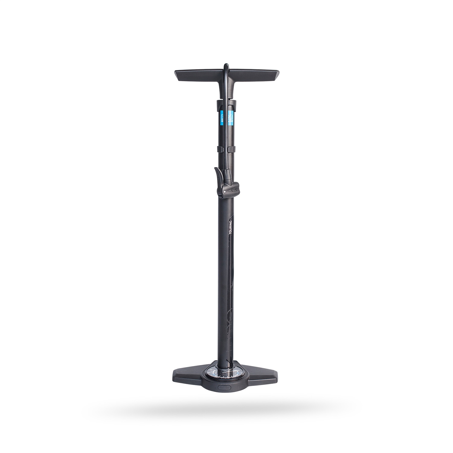 PRO Pompa da Terra Touring in Acciaio con Manometro, Compatibile con Valvole Presta e Schrader, Max 160 PSI