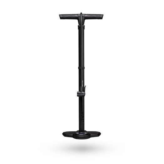SHIMANO PRO Pompa da Terra Competition in Acciaio - Compatibile con Valvole Presta e Schrader, Spinta Massima 11 Bar / 160 PSI