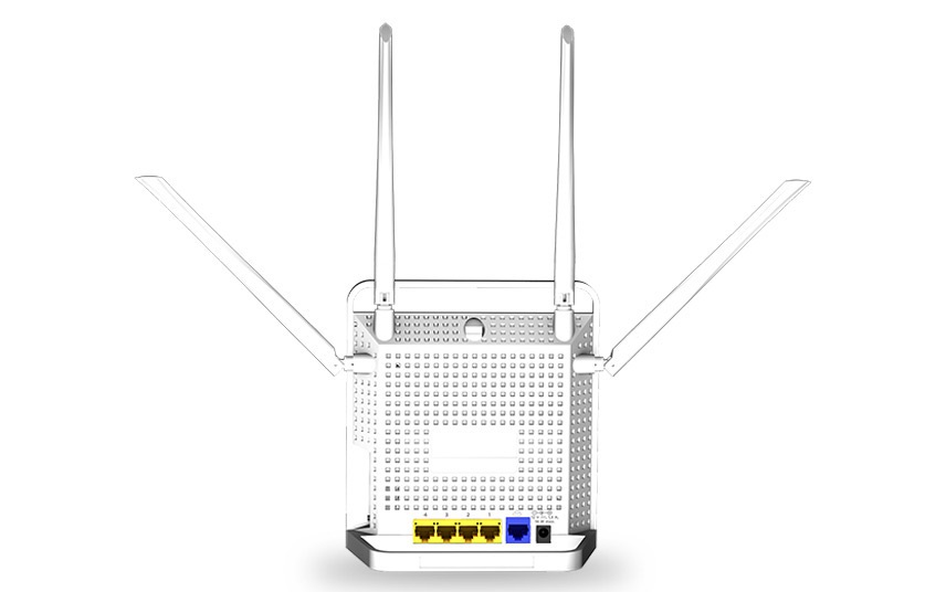 Strong Router Wifi 1200 - Dual Band, 4 Porte Ethernet, 4 Antenne, Porta USB e Slot Micro SD, Installazione Immediata, Bianco