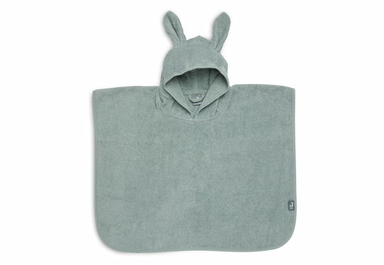 Jollein Poncho Asciugamano per Bambini 1-4 Anni in 100% Spugna di Cotone con Cappuccio e Orecchie