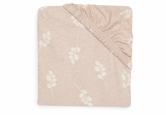 JOLLEIN Lenzuolo con angoli in Jersey 60x120 cm - 100% Cotone, Design Twig Wild Rose