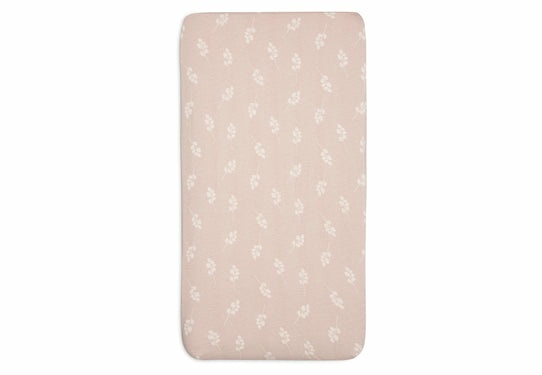 JOLLEIN Lenzuolo con angoli in Jersey 60x120 cm - 100% Cotone, Design Twig Wild Rose