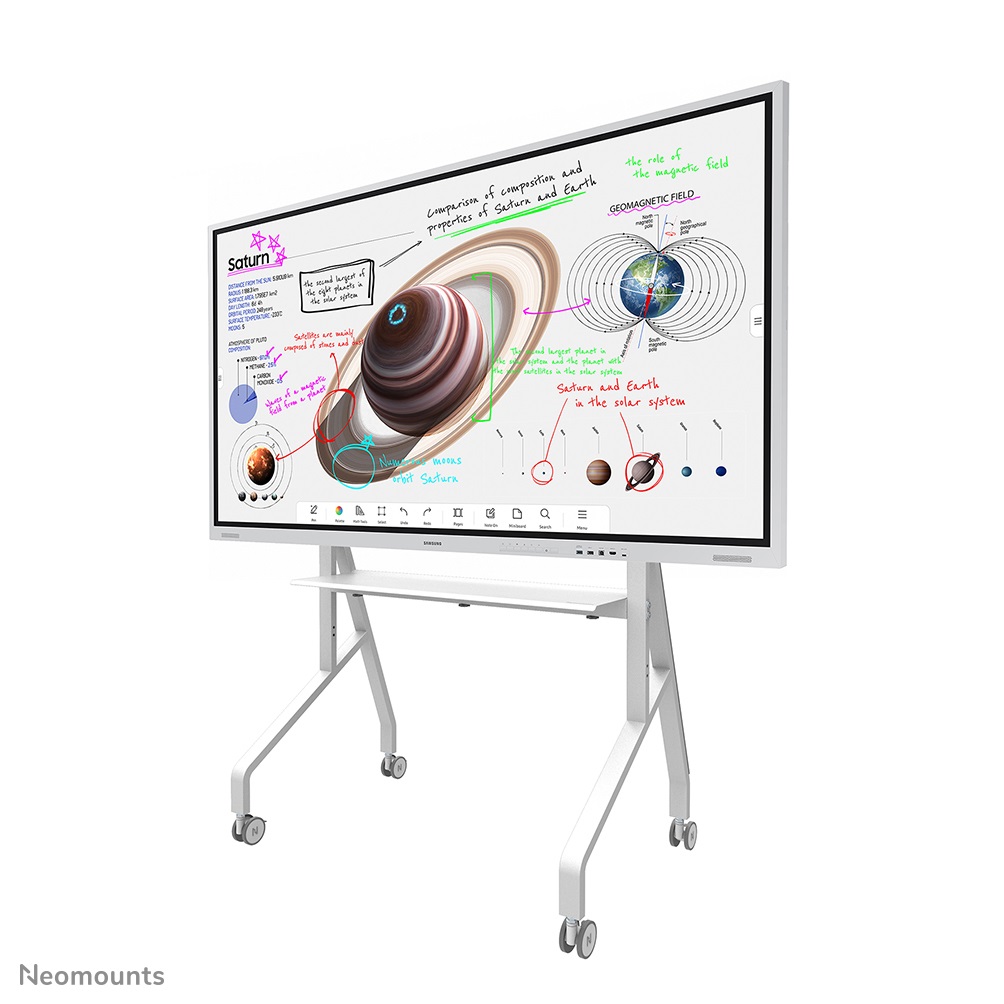 Neomounts FL50-525WH1 Supporto Mobile da Pavimento per Schermi Fino a 86