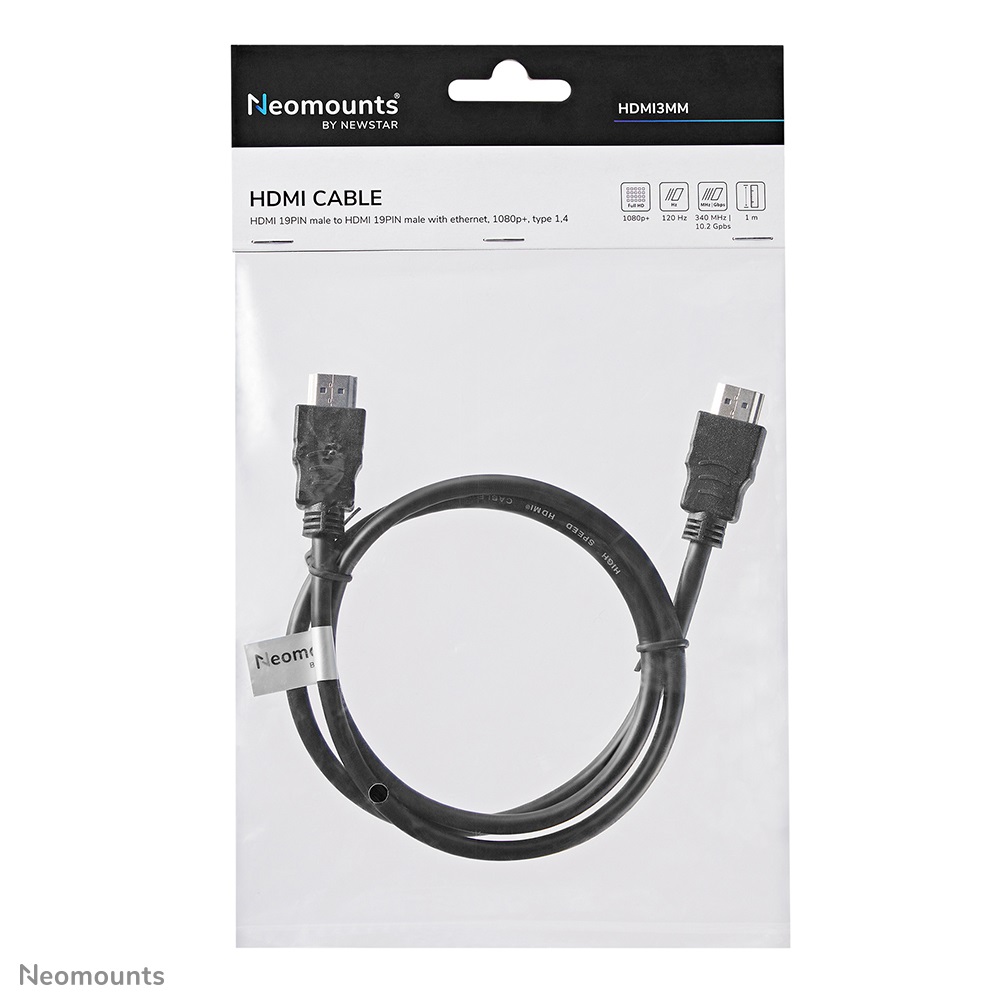 NEOMOUNTS Cavo HDMI 1 Metro - Maschio/Maschio 19 Pin, Standard HDMI 1.3, 10,2 Gbit/s