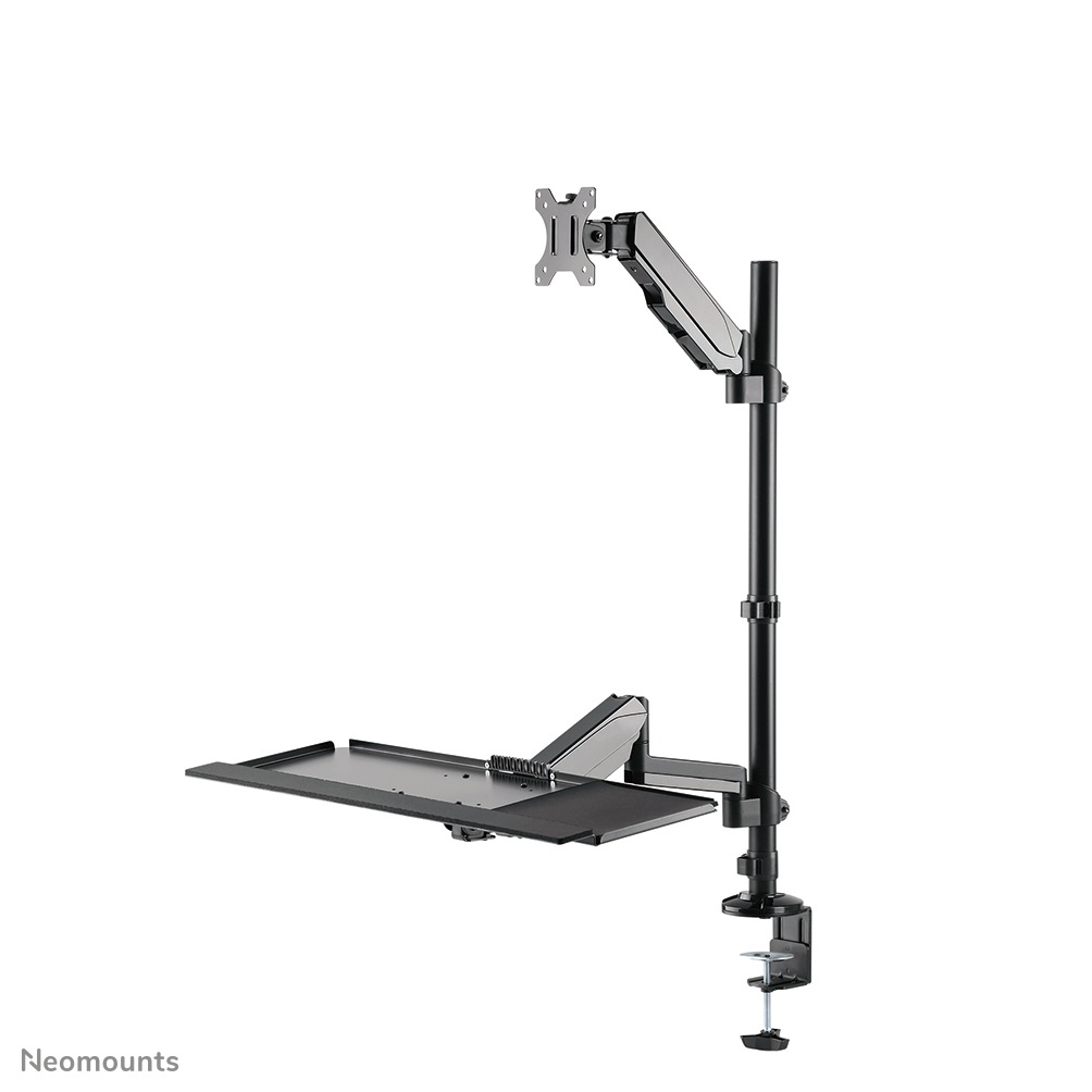 Neomounts DS90-325BL1 Postazione di Lavoro Sit-Stand da Tavolo Regolabile in Altezza per Schermi fino a 32