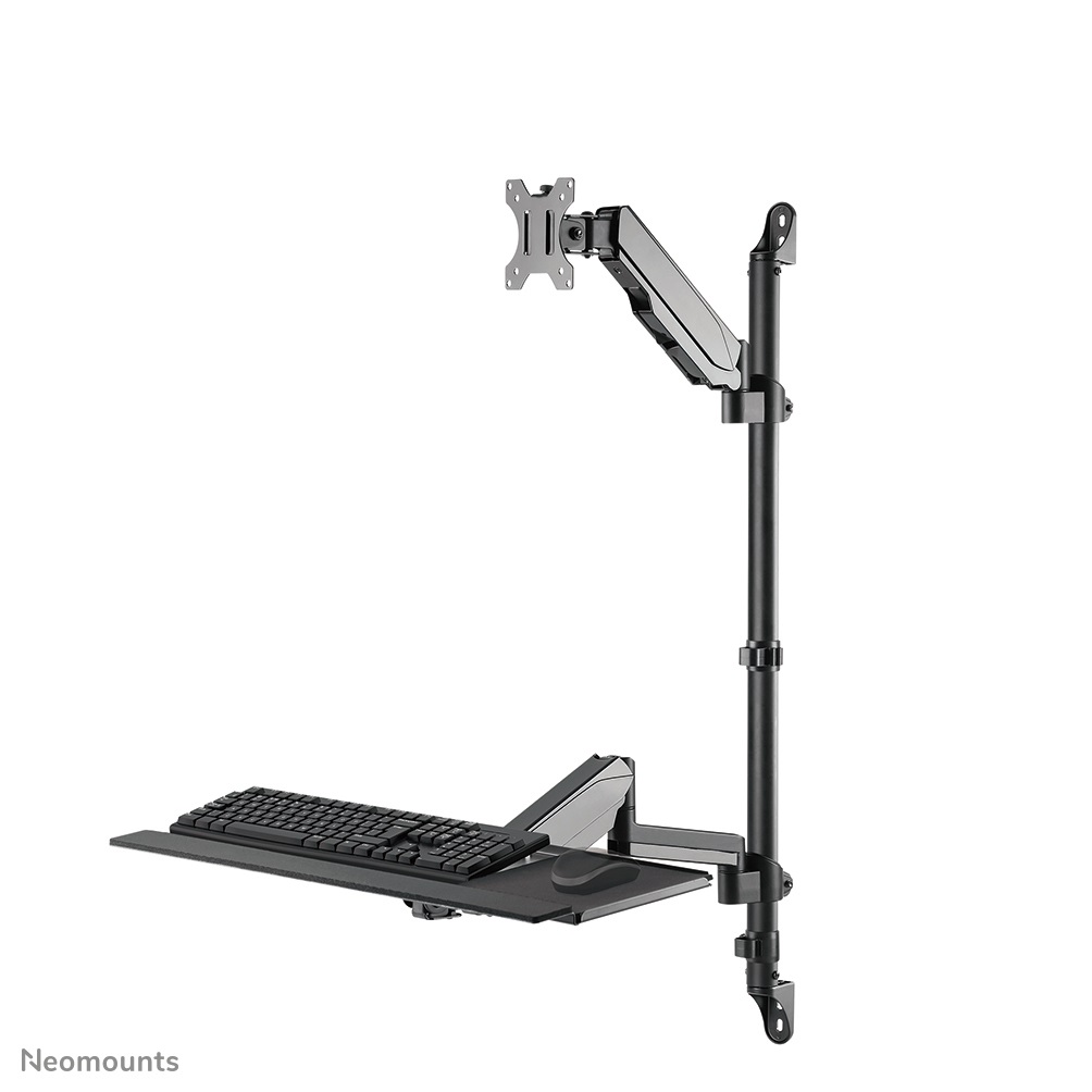 Neomounts WL90-325BL1 Postazione di Lavoro Sit-Stand a Parete per Schermi 17-32