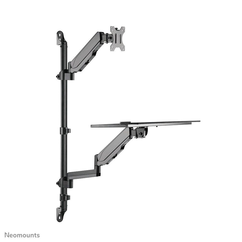 Neomounts WL90-325BL1 Postazione di Lavoro Sit-Stand a Parete per Schermi 17-32