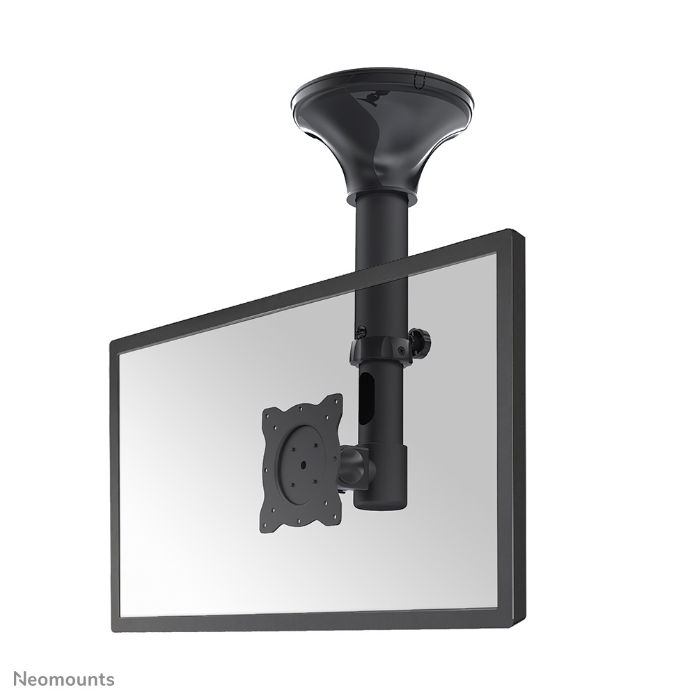 Neomounts FPMA-C025BLACK - Supporto da soffitto per 1 Schermo/Monitor, Colore Nero